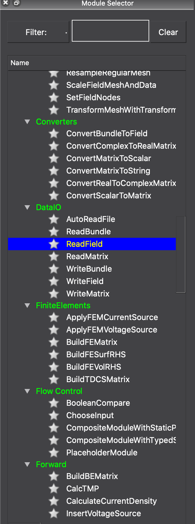 Module creation (ReadField)