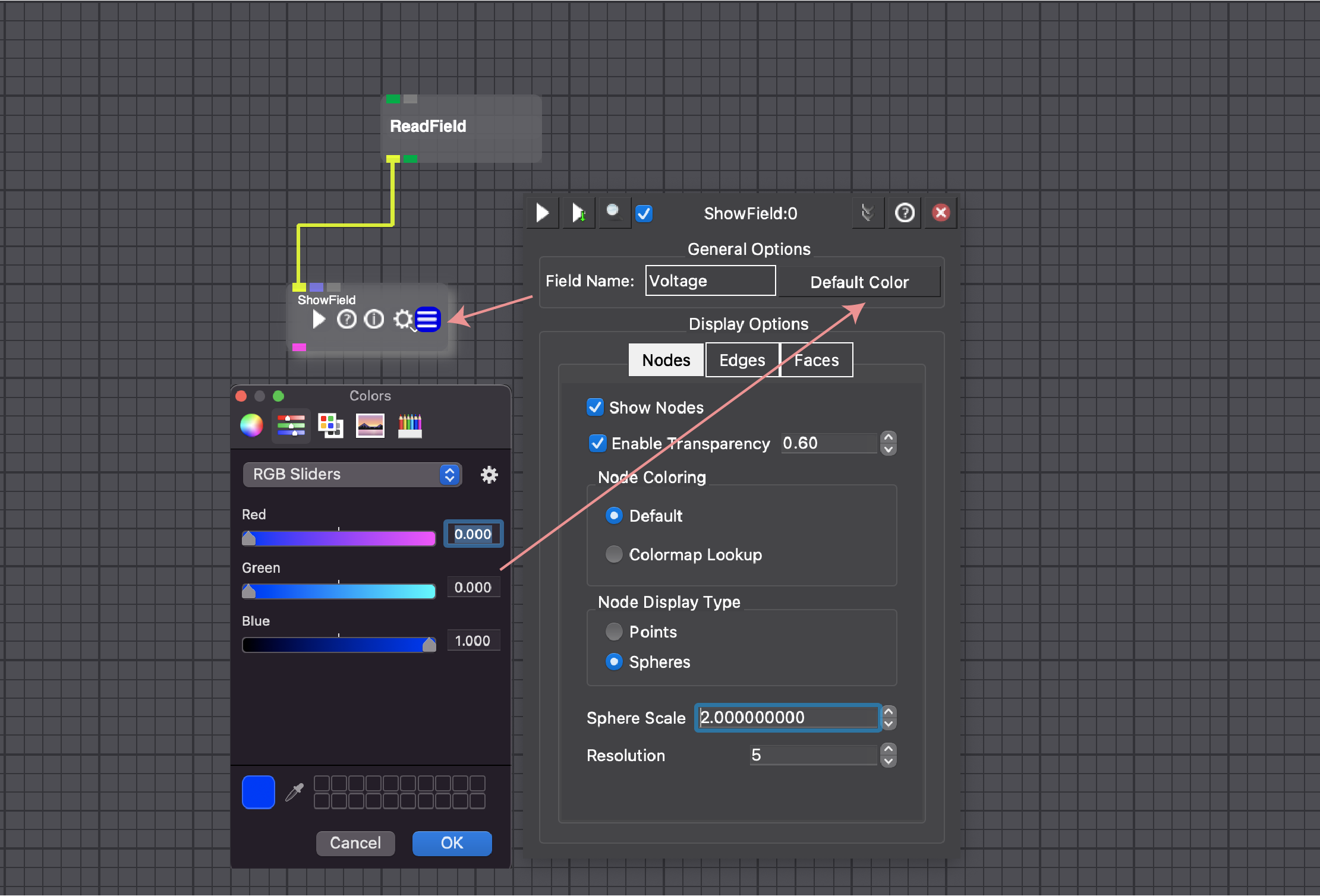 ShowField GUI