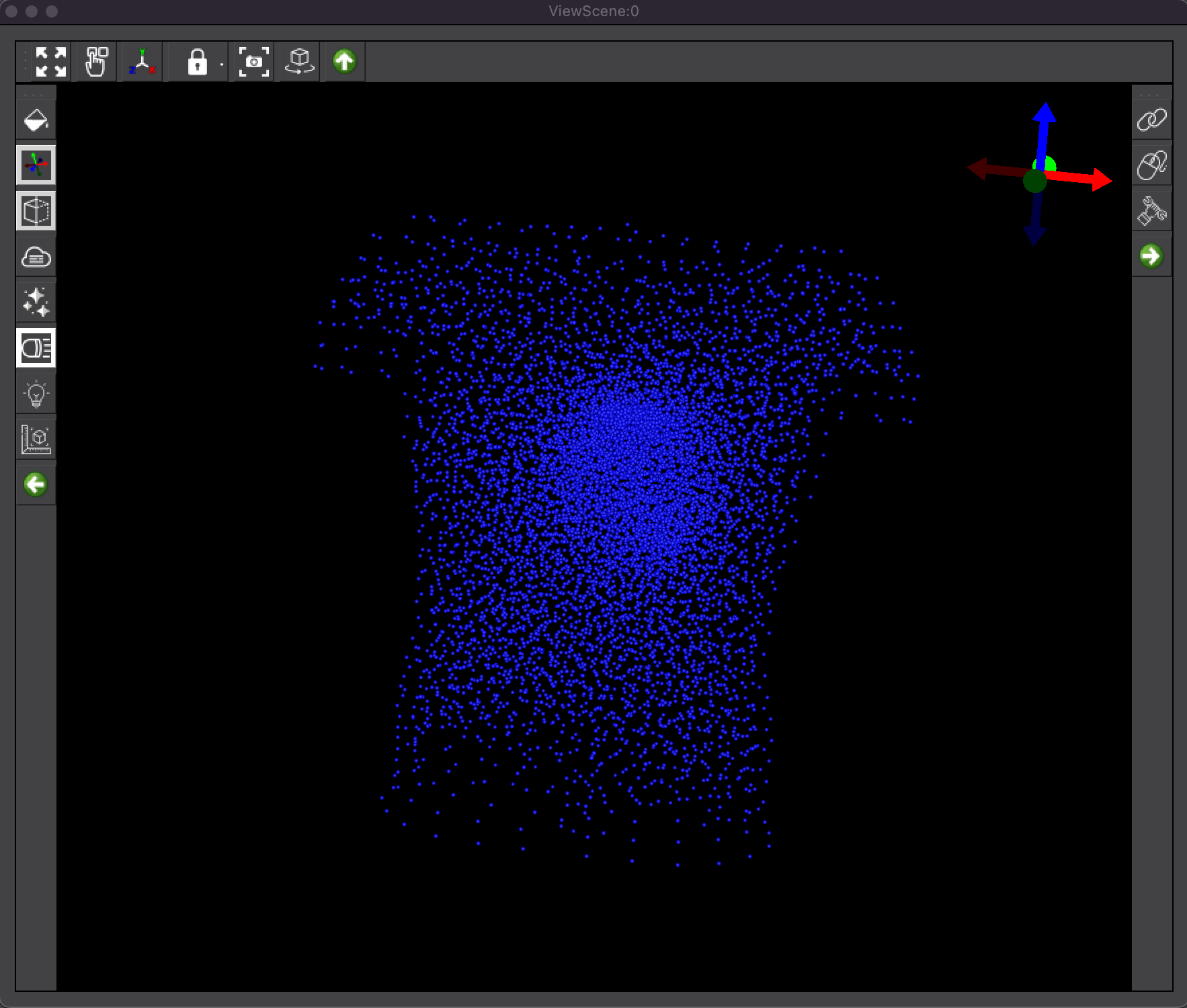 ViewScene window showing the utahtorso-lowres-voltage data